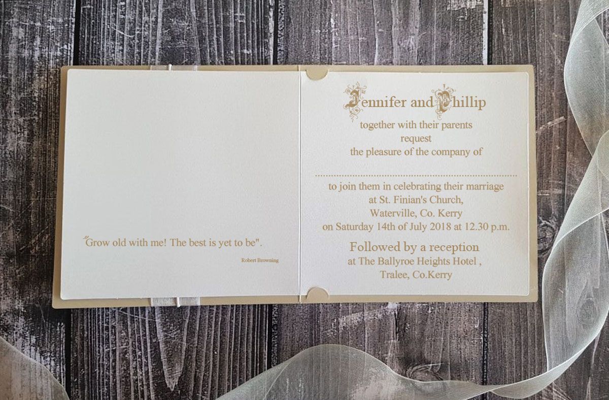 gorgeous wedding invitation
