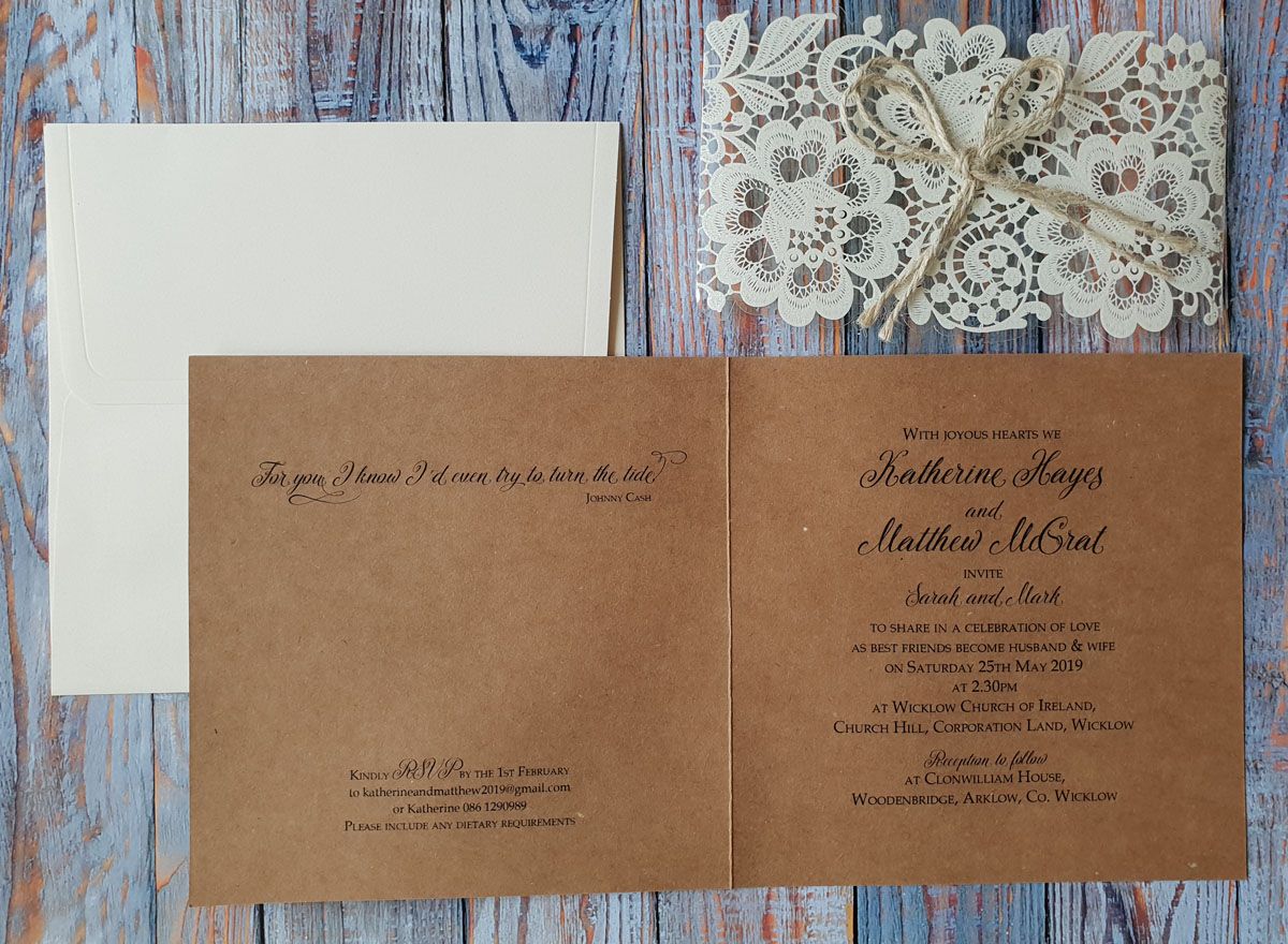 stunning wedding invitation
