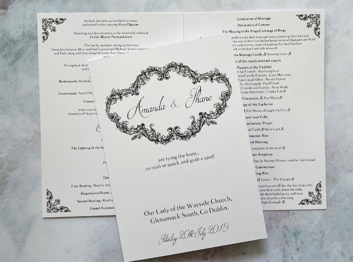 Wedding Ceremony Programs