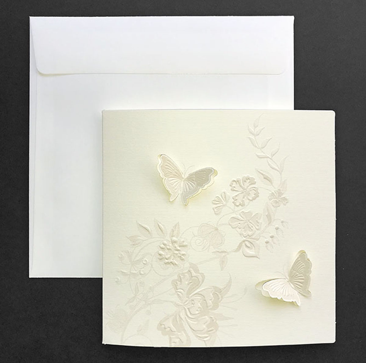 butterfly wedding invitation