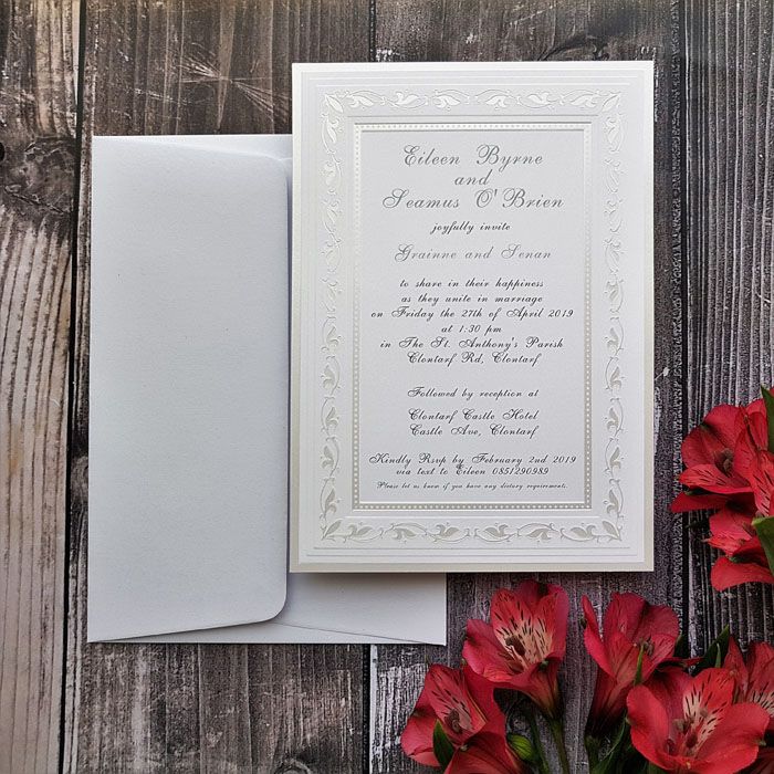 White Wedding Invitations