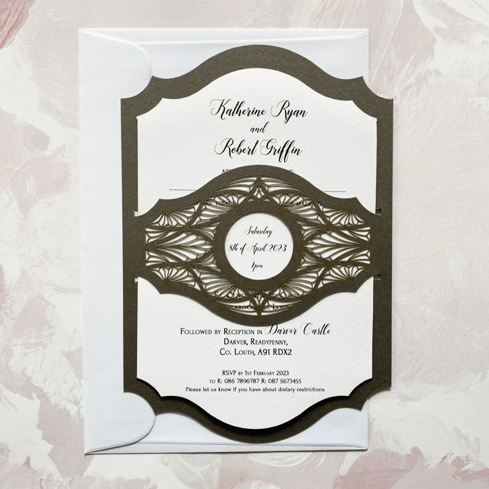 Art Deco Inspired Wedding Invitations